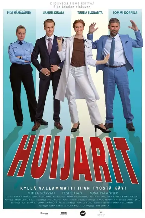 Huijarit – toimituksellinen julistekuva