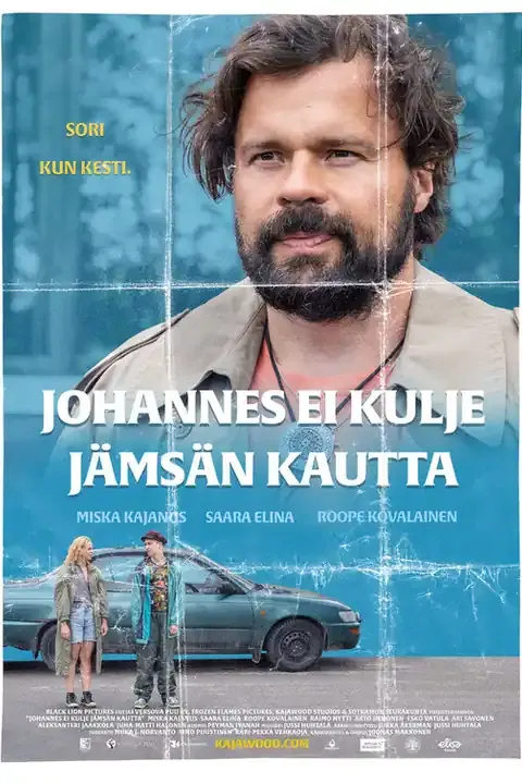 Johannes ei kulje Jämsän kautta – toimituksellinen julistekuva