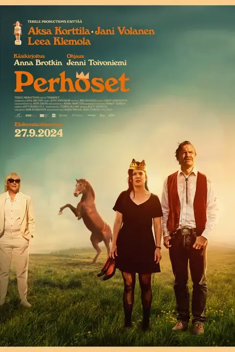 Perhoset – toimituksellinen julistekuva