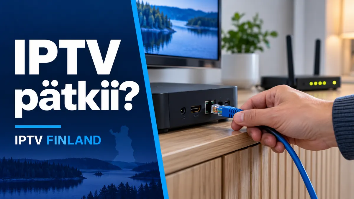 IPTV-toiston vianetsintä: Ethernet-kaapeli yhdistetään televisiolaitteeseen